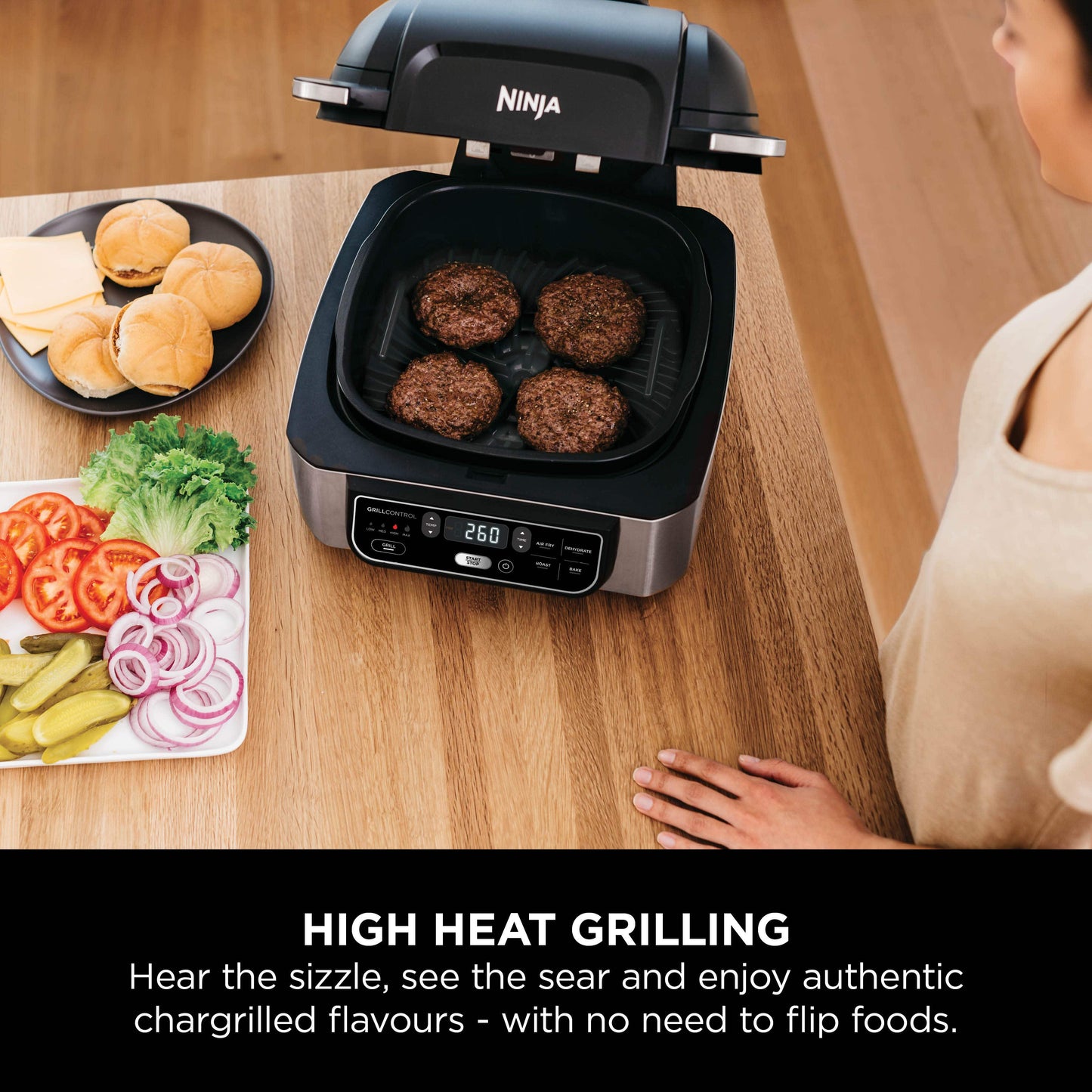 Ninja Foodi Health Grill & Air Fryer 5.7L AG301ME