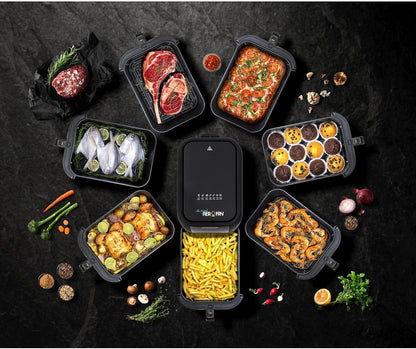 BLACK+DECKER 8L Air Fryer, 1700 Watts, SAF80W-B5 Black