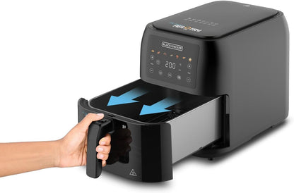 BLACK+DECKER 8L Air Fryer, 1700 Watts, SAF80W-B5 Black