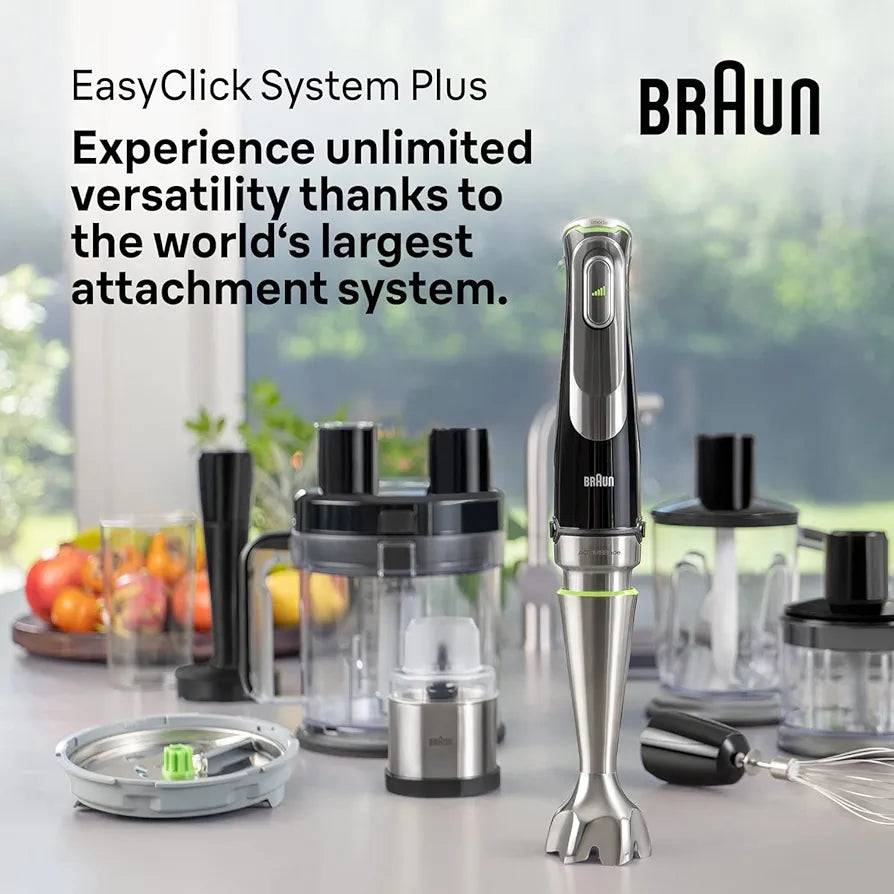 Braun
Braun MultiQuick 7 Multifunction Hand Blender, 2 Liter, 1200 Watt, Black - MQ9187XLI