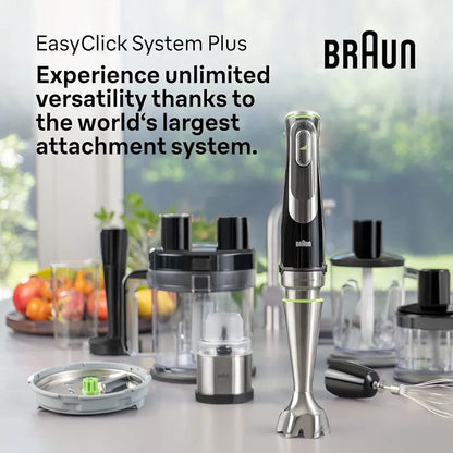 Braun
Braun MultiQuick 7 Multifunction Hand Blender, 2 Liter, 1200 Watt, Black - MQ9187XLI