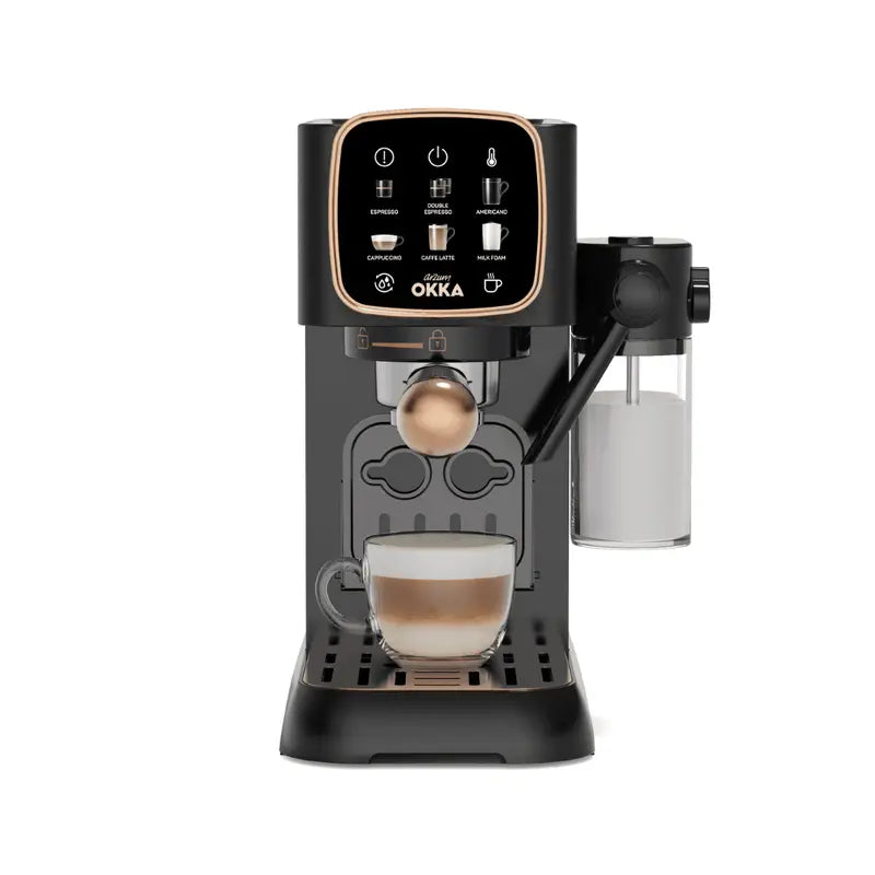 Okka Espresso Solo M Semi-Automatic Espresso Machine OK0032-04 Black-Copper