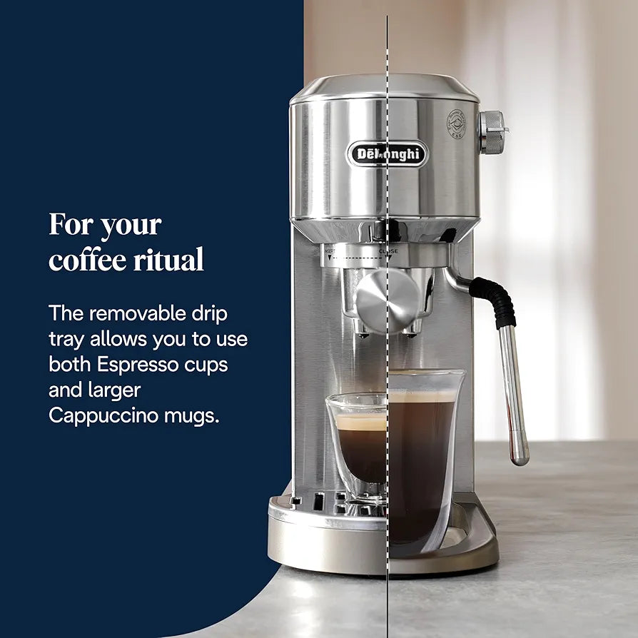 Delonghi Dedica Duo Espresso Coffee Maker - EC890 silver