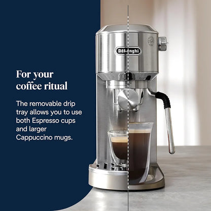 Delonghi Dedica Duo Espresso Coffee Maker - EC890 silver
