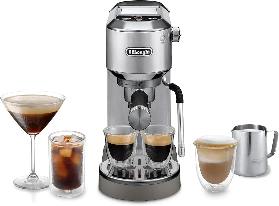 Delonghi Dedica Duo Espresso Coffee Maker - EC890 silver