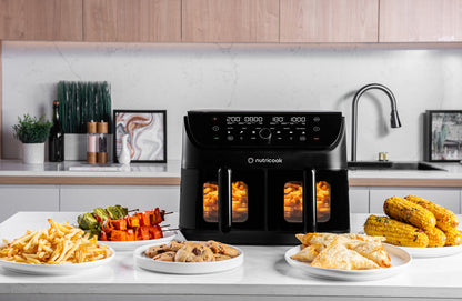 Nutricook Duo 2 vision Air Fryer, 8.5 Liters, 2400 Watt, Black