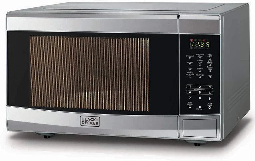Black&Decker 42L Microwave Oven with Grill, Silver