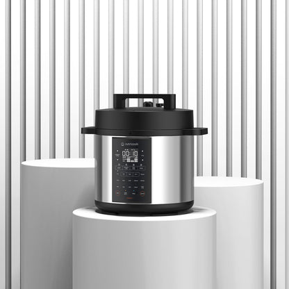 Nutricook SMART POT, 8L Capacity,1500W, 12-in-1 Multi-Cooker,Pressure Cooker, Slow Cooker, Rice Cooker & More, Stainless Steel Pot SP330
