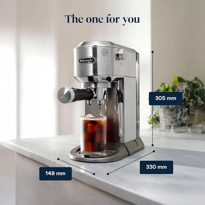 Delonghi Dedica Duo Espresso Coffee Maker - EC890 silver