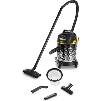 Karcher Drum Vacuum Cleaner, 1800W Max Power with 20L Container and Blower Function DVAC 1800