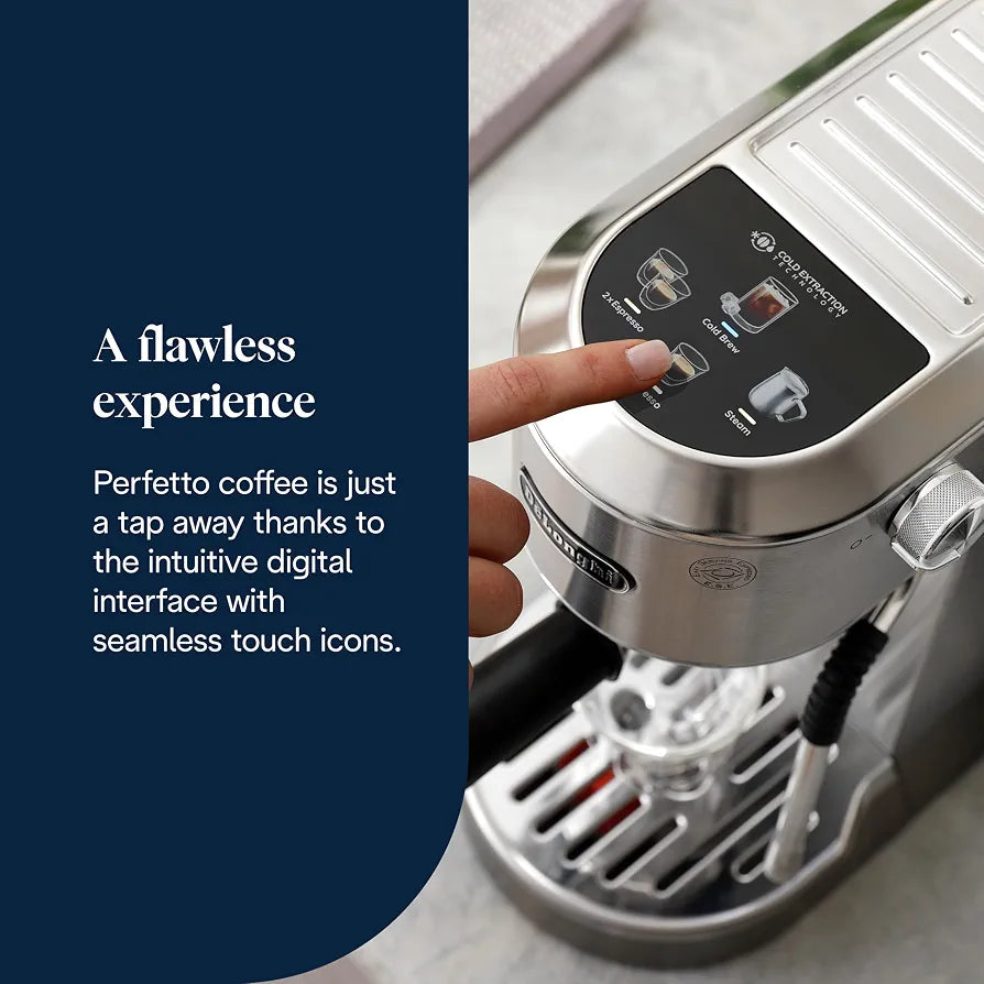Delonghi Dedica Duo Espresso Coffee Maker - EC890 silver