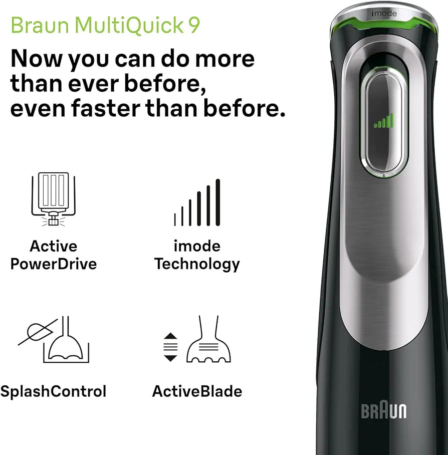 Braun
Braun MultiQuick 7 Multifunction Hand Blender, 2 Liter, 1200 Watt, Black - MQ9187XLI